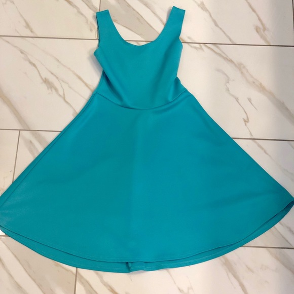 Turquoise fit and flare dress - Picture 1 of 1